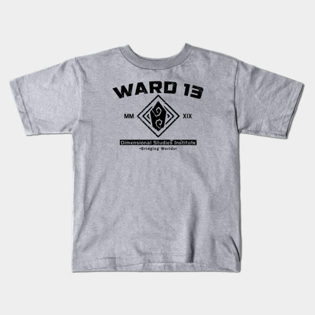 Ward 13 (Black) Kids T-Shirt by Miskatonic Designs